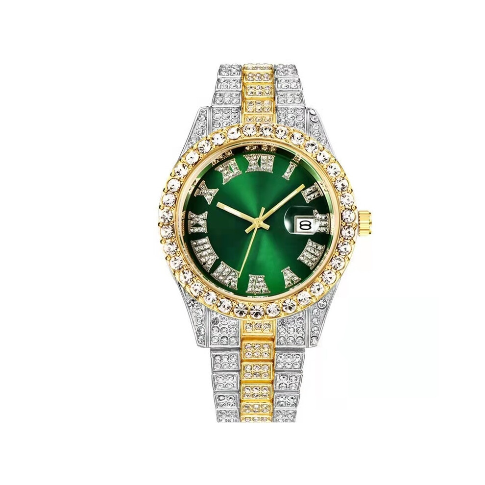 (montre) Montre à quartz pour homme, de haute qualité, de luxe, haut de gamme, avec ceinture en acier