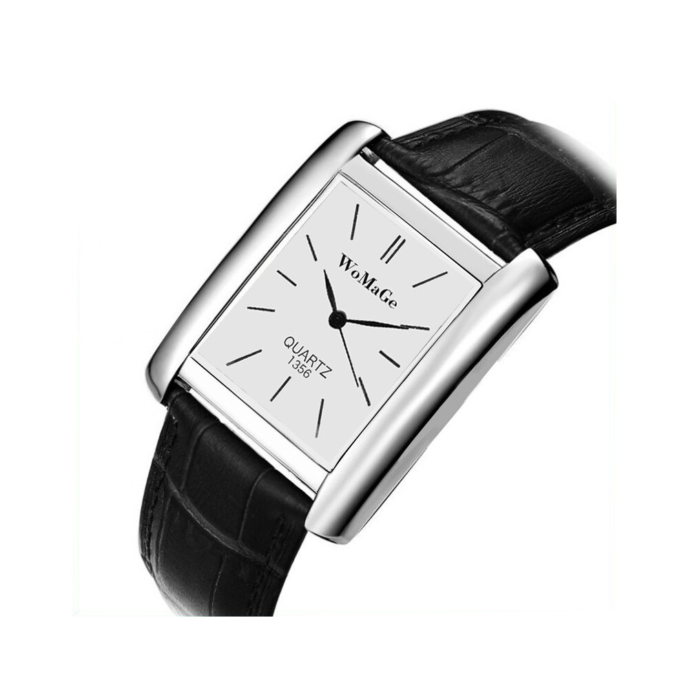 (1)2022 Nouvelle montre carrée pour hommes, boîtier en or rose et argent, montres pour hommes, marque