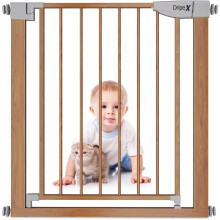 Safety Stair Gate 75-82cm Wood Pattern Color