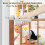 Dripex Safety Stair Gate 75-82cm Wood Pattern Color 2