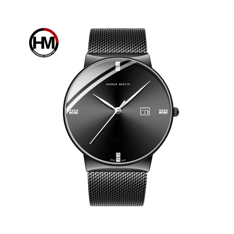 (HM-901-H-WYH) Montre homme en acier inoxydable classique affaires étanche haut de gamme mouvement à