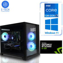 Gaming PC Intel i7 12700KF 32GB DDR4 2TB M.2 8GB RTX 5060 Windows 11