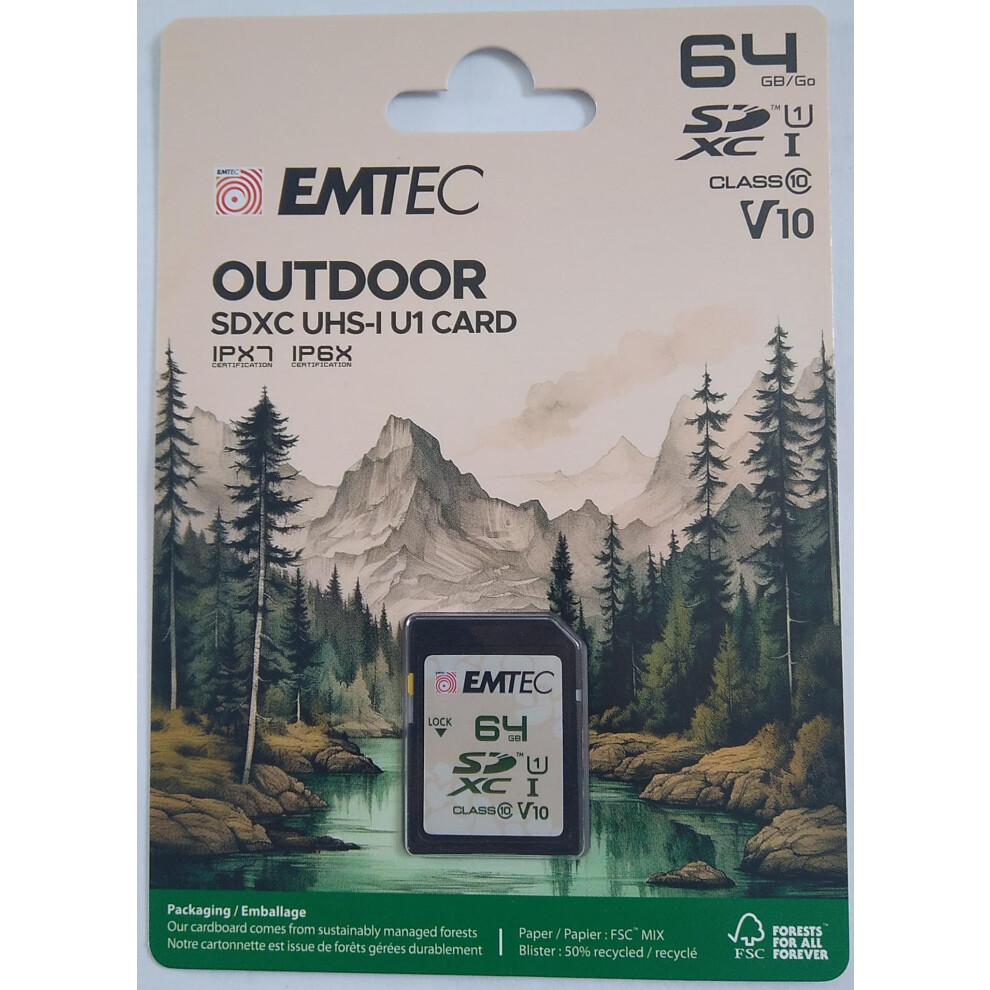 Emtec Sd 64Gb Uhs-I U1 V10 Outdoor 3126170183095