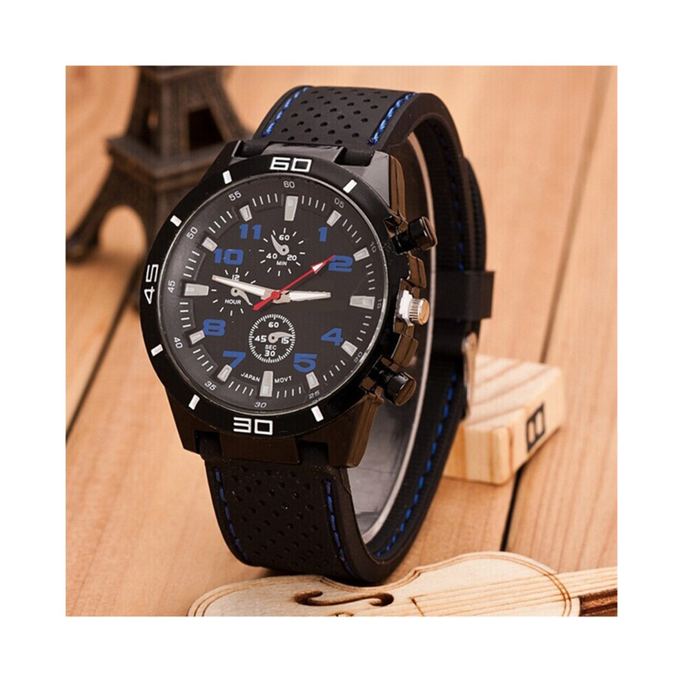 (BL) Célèbre marque Quartz hommes montres de luxe mâle horloge sport hommes montre mode bracelet en