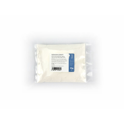 Sodium Alginate 50g - Food Grade Thickener/Gelling Agent - E401