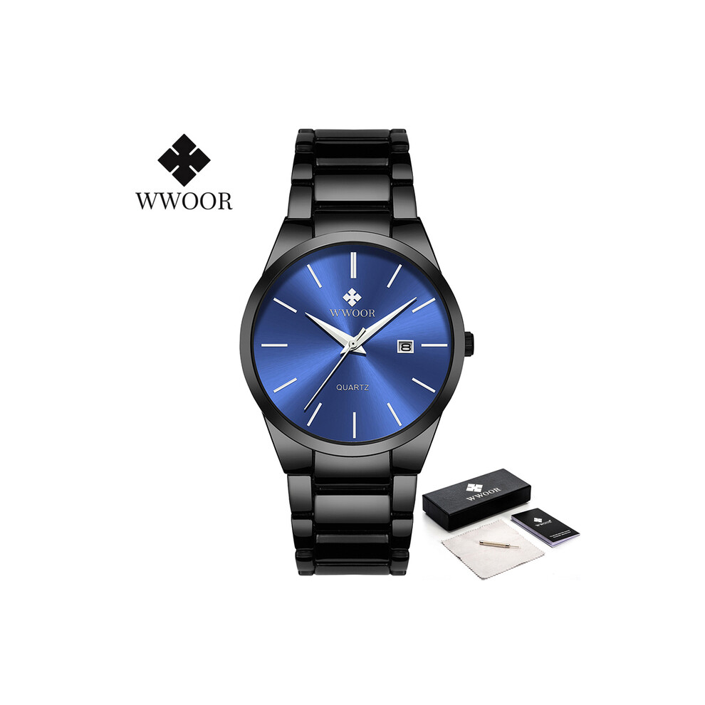 (boîte bleue noire) Montres Homme 2022 Nouvelle Montre de Marque Supérieure Hommes Quartz Affaires Sport