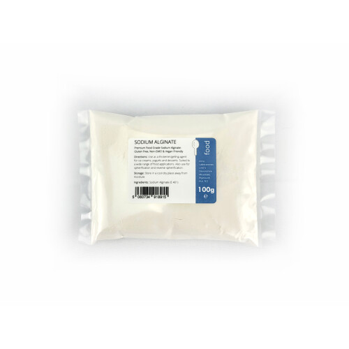Sodium Alginate 100g - Food Grade Thickener/Gelling Agent - E401