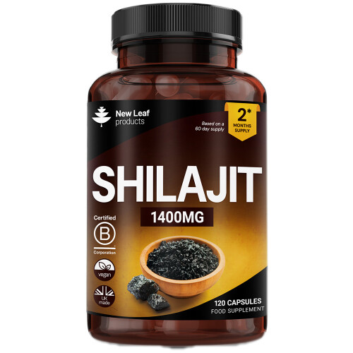 Shilajit Himalayen 1400 Mg - Complément Alimentaire Riche En Acides Fulviques - 90 Gélules