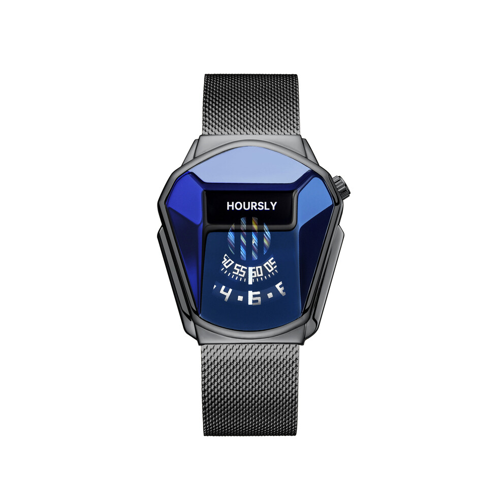 (QT390-6) Montre-bracelet tendance pour homme, marque de luxe, en acier inoxydable, à quartz