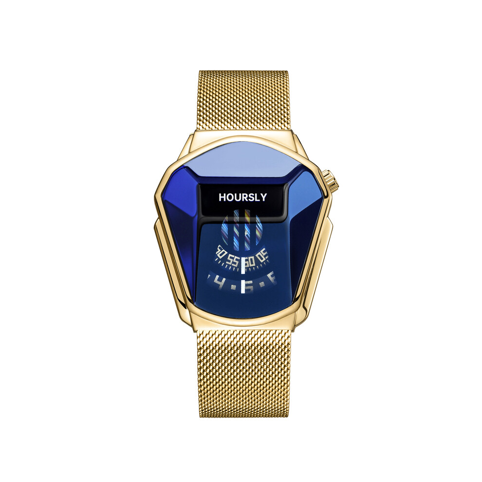 (QT390-8) Montre-bracelet tendance pour homme, marque de luxe, tendance, technologie en acier inoxydable,