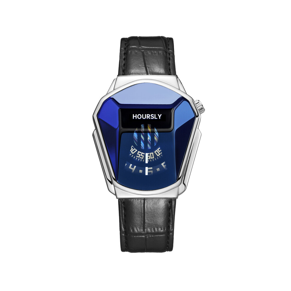 (QT390-15) Montre-bracelet tendance pour homme, marque de luxe, en acier inoxydable, à quartz