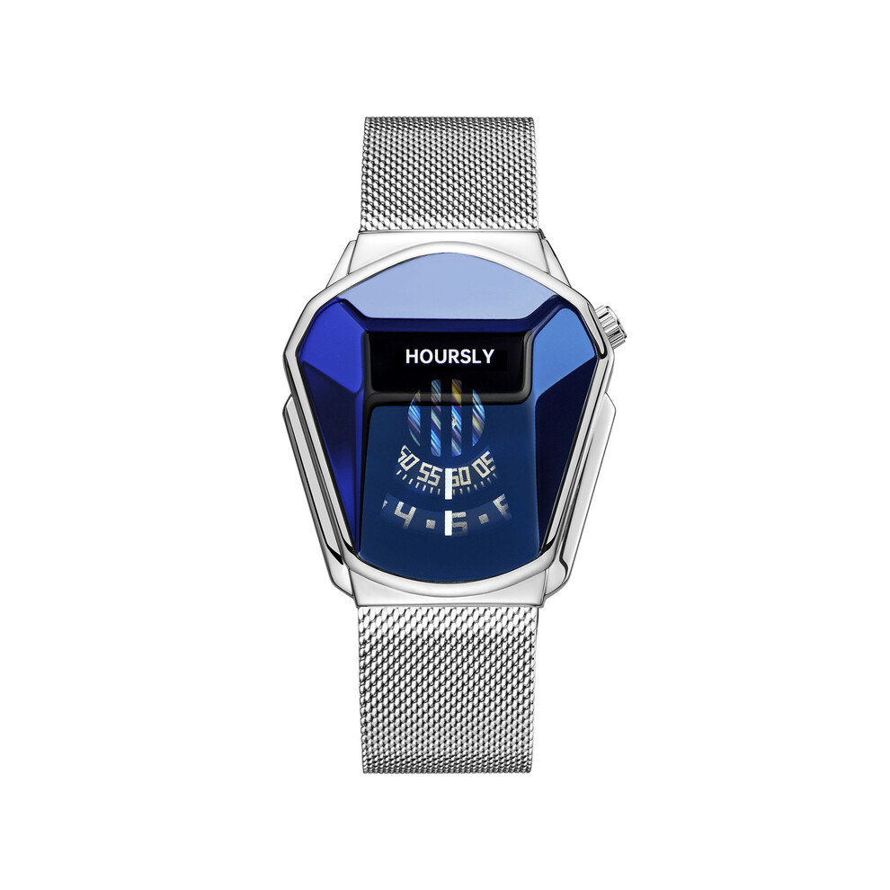 (QT390-10) Montre-bracelet tendance pour homme, marque de luxe, tendance, technologie en acier inoxydable,