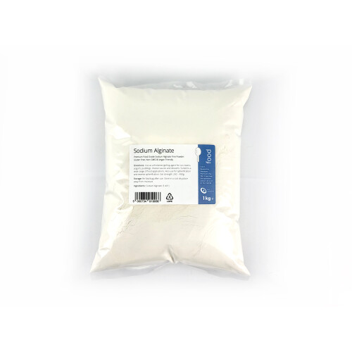 Sodium Alginate 1kg - Food Grade Thickener/Gelling Agent - E401