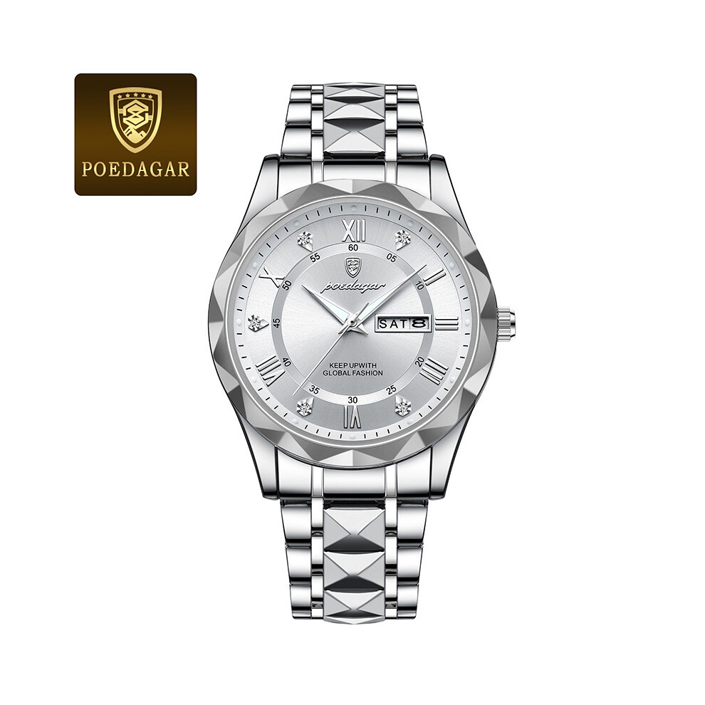 (SS) Montre de luxe pour homme, bracelet en acier inoxydable, étanche, style sport