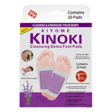 KIYOME KINOKI Cleansing Foot Pads - 10's Adhesive Patches | Foot Patches for Toxin Elimination & Improved Wellness
