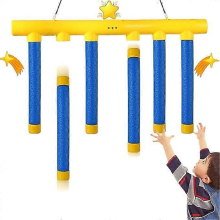 （Blue）2025 Reflex Challenge Game - Hand-Eye Coordination &amp; Reaction Training Toy, Adjustable Speed Drop Stick &amp; Hand Speed Challen