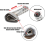 Motorcycle Hexagonal Exhaust Muffler Adjustable Pipe DB Baffle Adjustable Muffler Tail Pipe 3