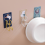Adhesive Hooks, Multi Layer Design for Space Saving and Orderly Storage, Stainless Steel Rust-Proof 360 Rotating Kitchen or Bathroom Towel 4