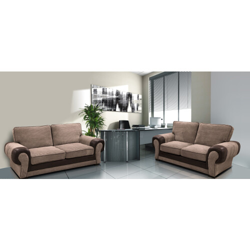 Big Sofa Suite Tango 3+2 Seater Jumbo Cord Brown