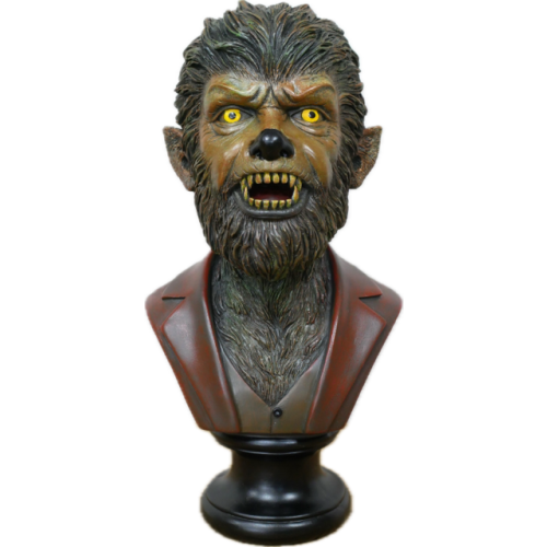 Gothic Werewolf Bust Decorative Ornament, Horror Monster Home Decor