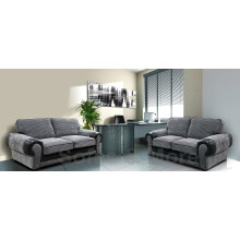 Big Tango Sofa Suite 3+2 Seater Jumbo Cord Black And Grey