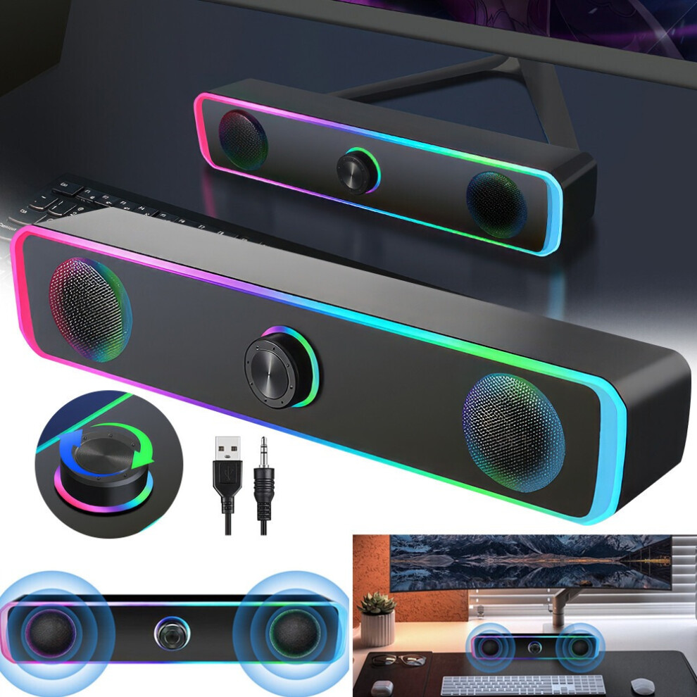 Computer Speakers Stereo Bass Subwoofer Speaker For Pc Laptop Desktop Monitor 111234567082