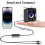 USB Wired LED Computer Speakers Stereo Bass Subwoofer 3.5mm for Desktop PC MP3 3