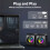 USB Wired LED Computer Speakers Stereo Bass Subwoofer 3.5mm for Desktop PC MP3 4