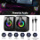 USB Wired LED Computer Speakers Stereo Bass Subwoofer 3.5mm for Desktop PC MP3 7