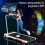 BLACK LORD Treadmill Walking Pad Incline Foldable Handrail White 12