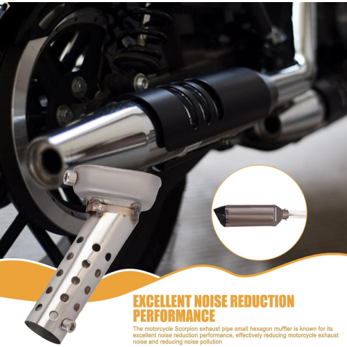 Motorrad Hex Auspuff Schalldämpfer Einstellbare Rohr DB Killer Einstellbare Auspuffrohr 1