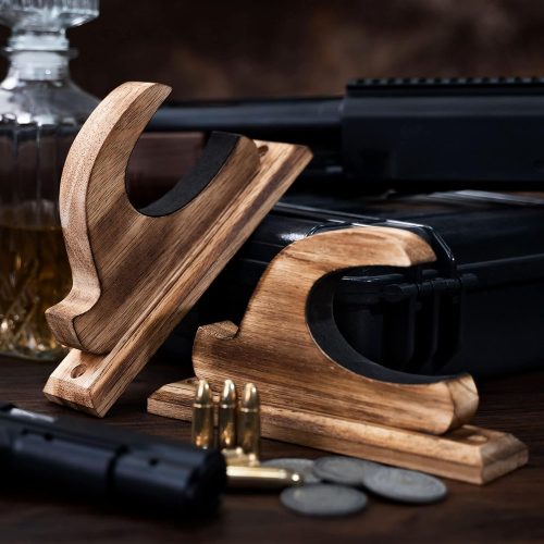 Support mural en bois pour fusil de chasse 1