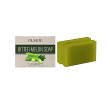 Ouhoe Bitter Gourd Herbal Bath Soap Gentle Moisturizing Body Skin Cleansing Pore Bath Body Soap~A