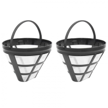 Verpakking van 2 herbruikbare filterfilters voor druppelkoffiezetapparaten, geschikt voor de meeste filterkoffiezetapparaten van 8-12 kopjes