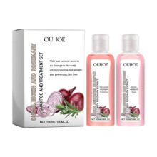 Ouhoe Onion Biotin Rosemary Shampoo Set Nourishes Roots Scalp Shine Hair Care And Cleanses Hair
