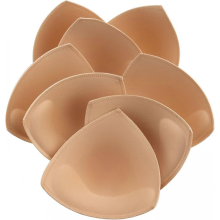 Inserciones de sujetador, 4 pares, bordes cosidos, relleno para el pecho