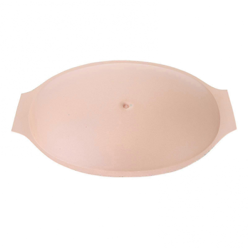Barriga de embarazo artificial rectangular, transpirable y ligera, para accesorios de disfraz o cosplay.