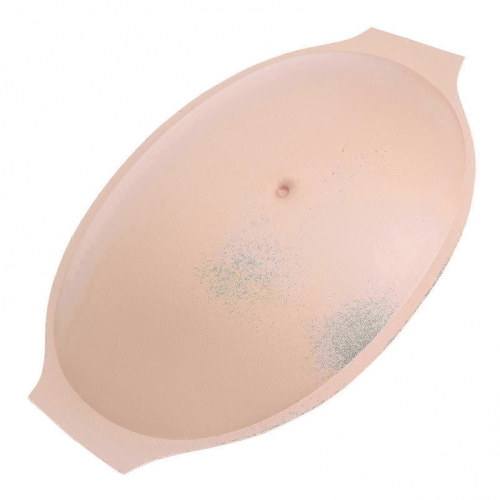 Barriga de embarazo artificial rectangular, transpirable y ligera, para accesorios de disfraz o cosplay. 2