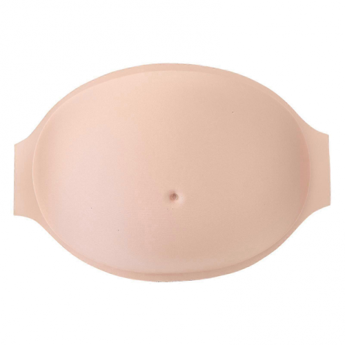 Barriga de embarazo artificial rectangular, transpirable y ligera, para accesorios de disfraz o cosplay. 1