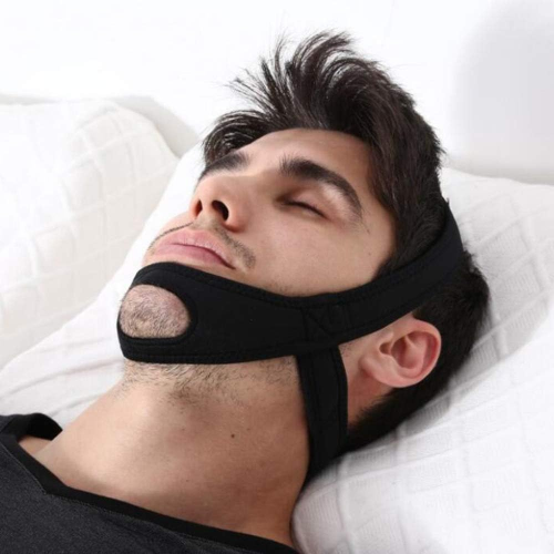 Correa de barbilla ajustable antirronquidos para dormir