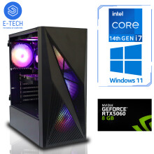 Gaming PC Intel i7 14700KF 32GB DDR4 2TB M.2 8GB RTX 5060 Windows 11