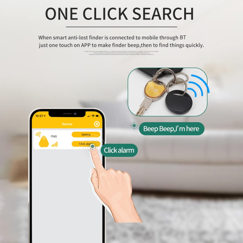 Ασύρματος εντοπιστής GPS BT Smart Tracker για κατοικίδια/κλειδιά/τσάντες, έλεγχος APP, εντ 2