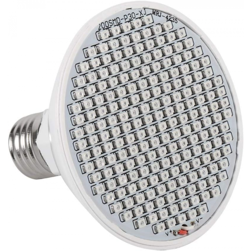 E27 24W 200-LED 85~265V Υδροπονικό φως ανάπτυξης λουλουδιών
