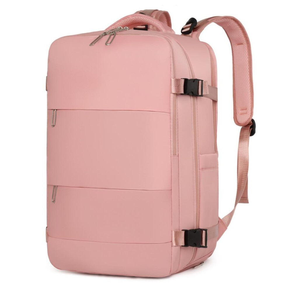 (pink) Women Laptop Backpack 15.6inch Teenage girl USB charging school Backpack Independent Shoe bag travel Backpack outdoor Backpack