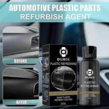 OUHOE Automotive Plastic Renovation Agent Dashboard Panel Interior Dustproof Glazing Plastic Whitening Maintenance Repair Cleaning BF      30ml 933007