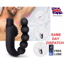 10 Speed Prostate Massager Butt Plug with Bullet Vibrator + Lube