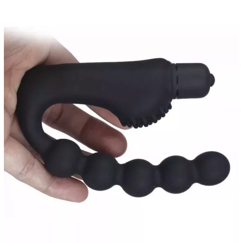 10 Speed Prostate Massager Butt Plug with Bullet Vibrator + Lube 1