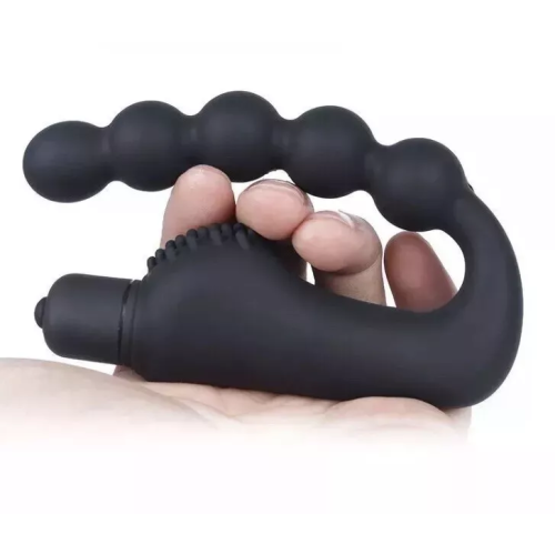 10 Speed Prostate Massager Butt Plug with Bullet Vibrator + Lube 2