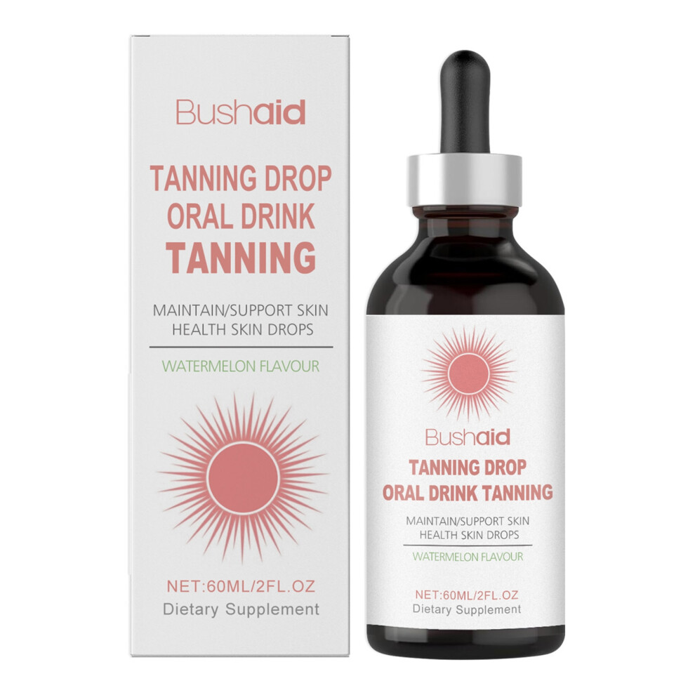 Oral Drinkable Sunless Tanning Drops Self-Tan Drinking Drops Nourishing Self Tanner for Face Body Fake Indoor Tan Lotion 60ml
