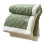 (green, 1x0.7m) Winter Thickened Blanket Double-sided Fluff Plush Double-layer 3D Jacquard Solid Color Office 1